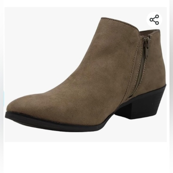 Style & Co. Womens Wileyy Fabric Almond Toe Ankle Fashion, Taupe - Picture 4 of 6